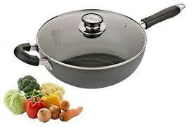 单柄锅有盖 Uniware Brand Non-Stick Wok with Lid #4001-30cm