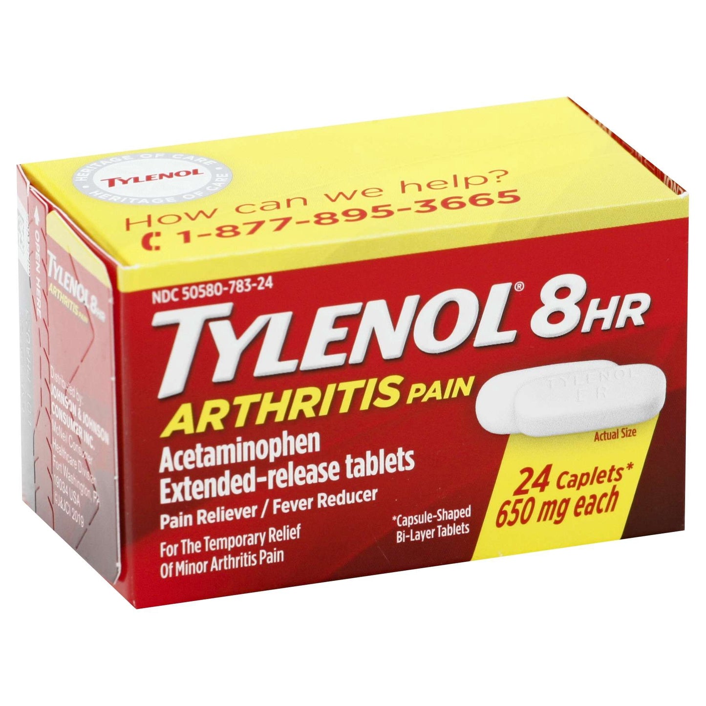 TYLENOL 8HR ARTHRITIS 650MB 24CAP