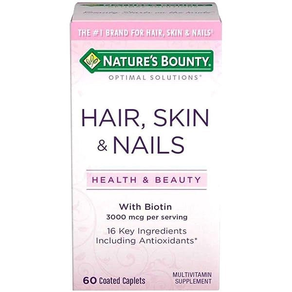 Nature's Bounty Optimal Solutions Hair Skin and Nails Caplets - 60 count