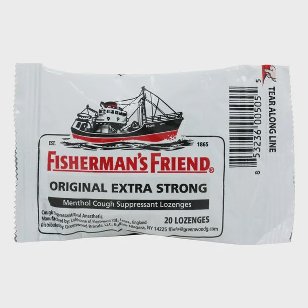 Fisherman's Friend Original Extra Strong Menthol Cough Suppressant Lozenges 20loz.
