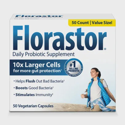 Florastor Daily Probiotic Supplement 10x Larger Cells 50CAPS