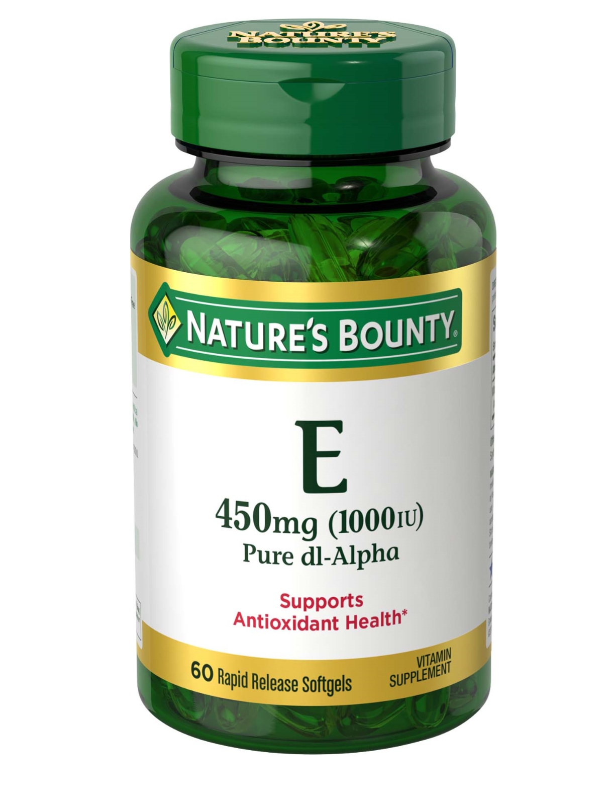 Nature's Bounty Vitamin E 450 mg 1000 IU Softgels - 60 ct