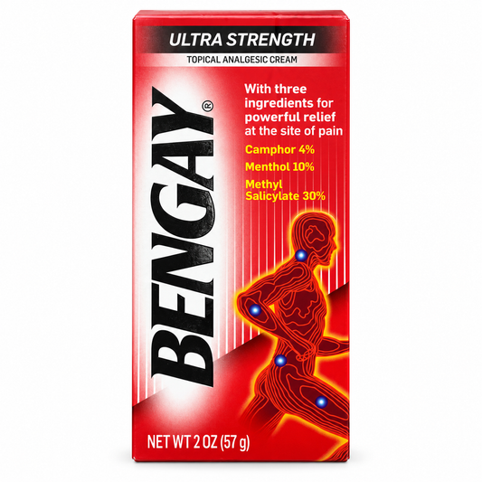 Bengay Ultra Strength Topical Pain Relief Cream, 2 oz (57 g)