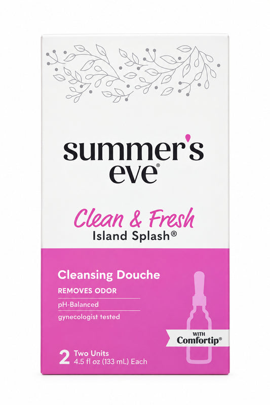 Summer's Eve Clean & Fresh Island Splash Cleansing Douche | 女性私密冲洗液 | 4.5 fl oz (133 mL)