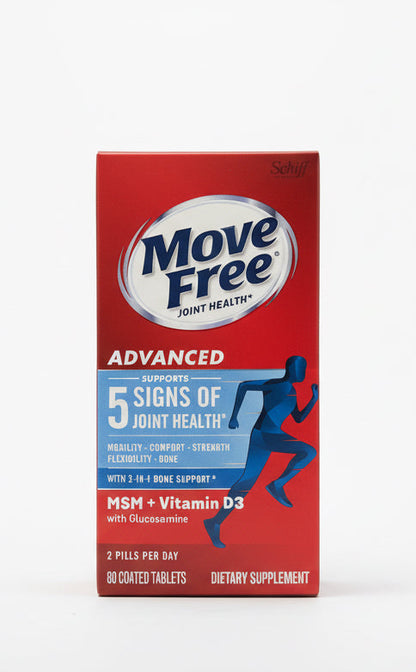 Move Free Advanced + MSM + Vitamin D3 | 氨糖MSM+D3关节营养片 | 80 Tablets