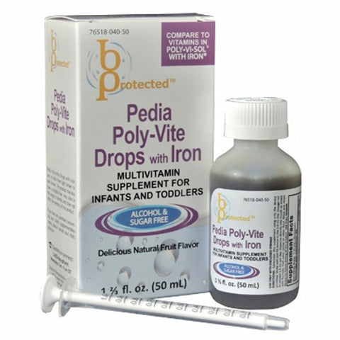 B Protected Pedia Poly-Vite with Iron 婴幼儿含铁复合维生素滴剂 50mL
