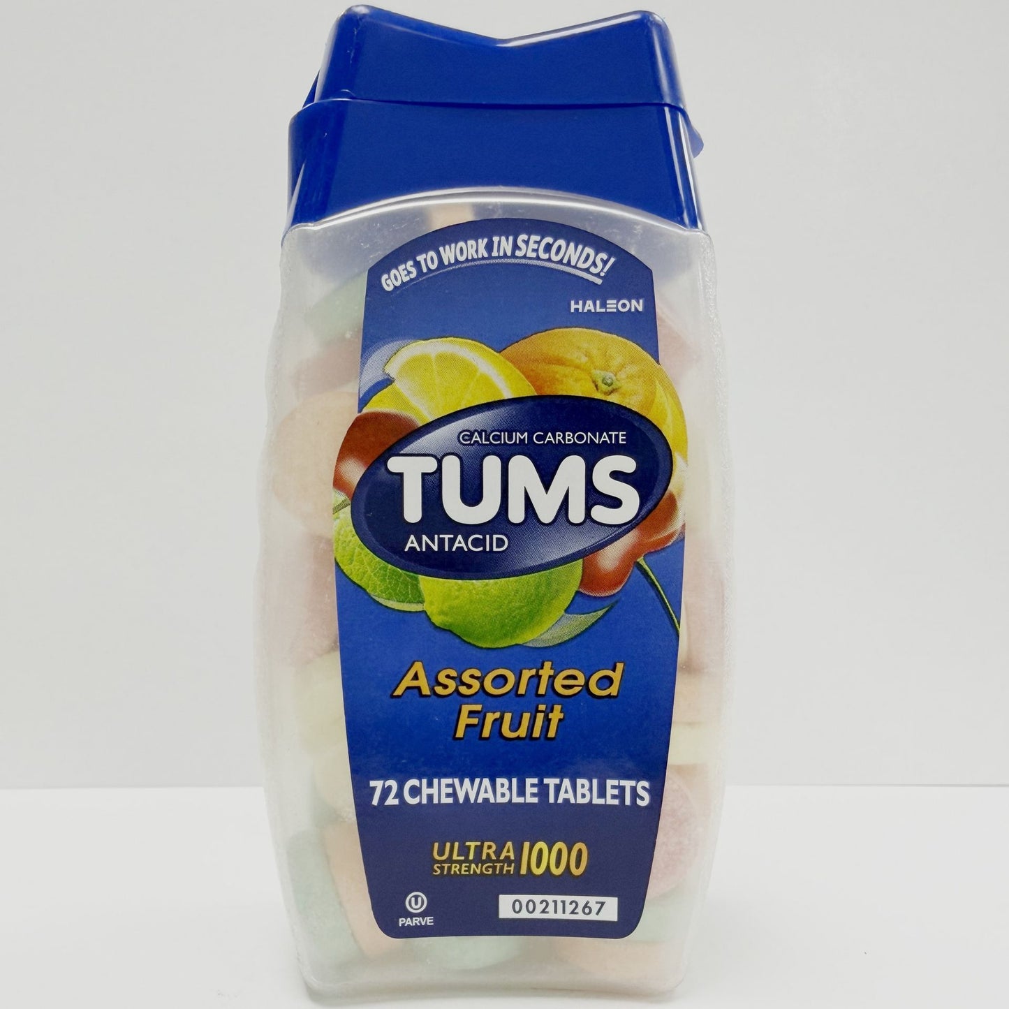 TUMS Assorted Berries Chewable Tablets 72 Count