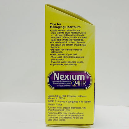 原研|耐信NEXIUM 24HR 艾司奥美拉唑20mg 缓释胶囊 28粒装 | 24小时持续抑酸缓解烧心