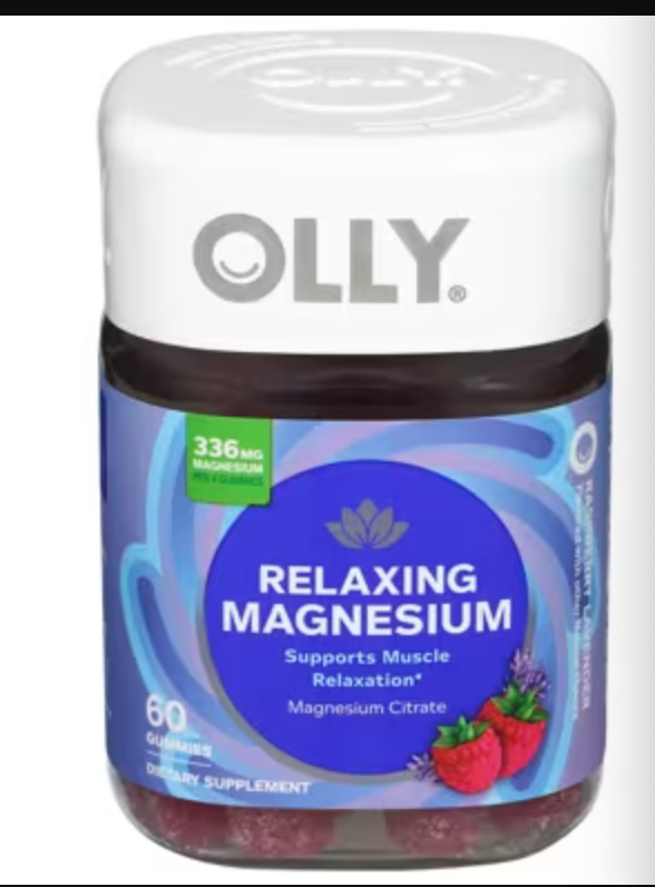 OLLY Relaxing Magnesium 柠檬酸镁软糖 60粒