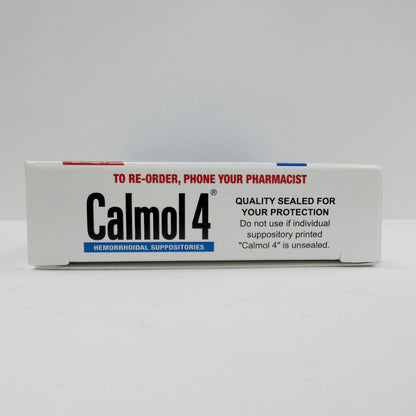 Calmol 4 直肠护理栓剂 12粒 | 可可脂配方 痔疮痒痛缓解