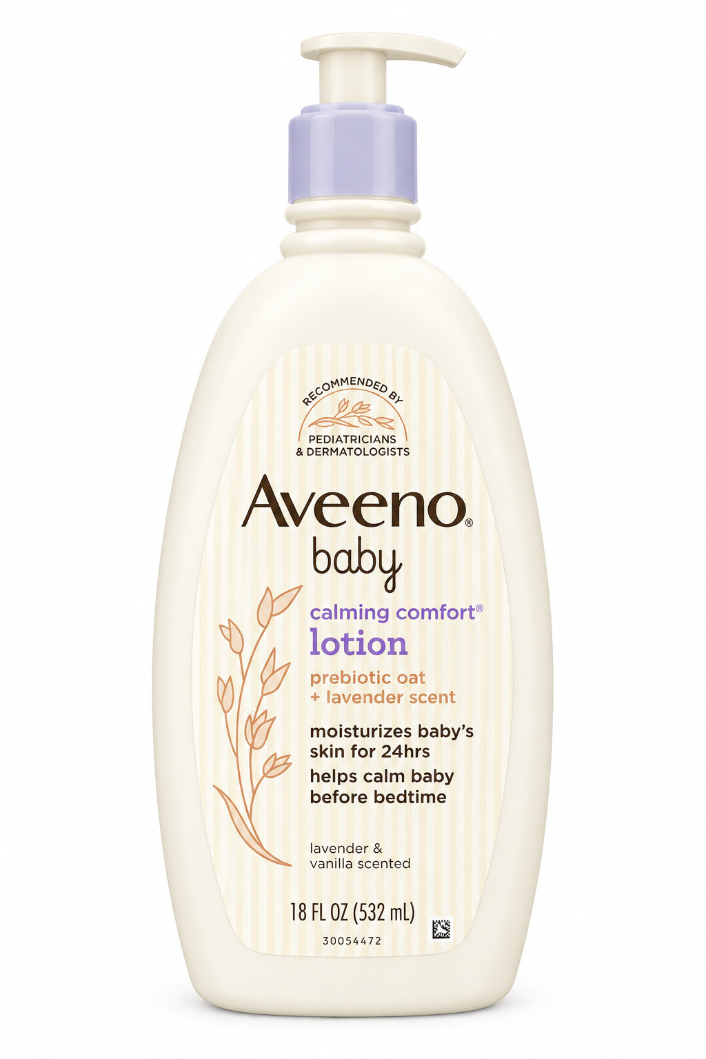 Aveeno Baby 艾惟诺婴儿润肤乳 532mL | 益生元燕麦·薰衣草香 | Calming Comfort Lotion 18 fl oz