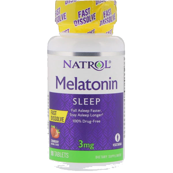 Natrol, Melatonin 3 mg Fast Dissolve, 90 Tablets