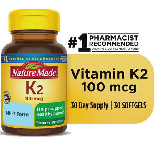 Nature Made Vitamin K2 100mcg Softgel 30 ct
