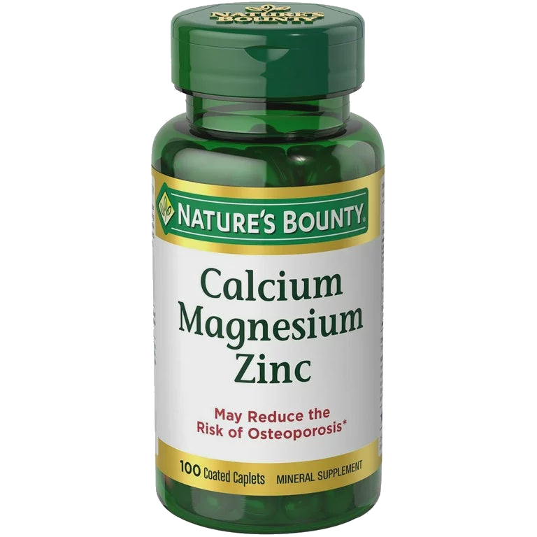 NATURE'S BOUNTY CALCIUM MAGNESIUM ZINC W/ VITAMIN D3 100TBS