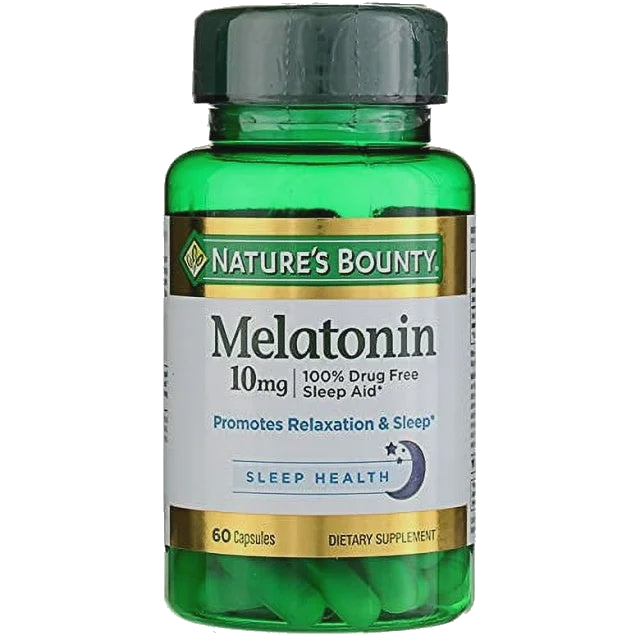 NATURE'S BOUNTY MELATONIN 10MG MAX STRENGTH CAPSULES 60 CT