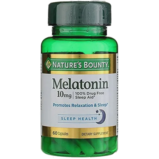 NATURE'S BOUNTY MELATONIN 10MG MAX STRENGTH CAPSULES 60 CT