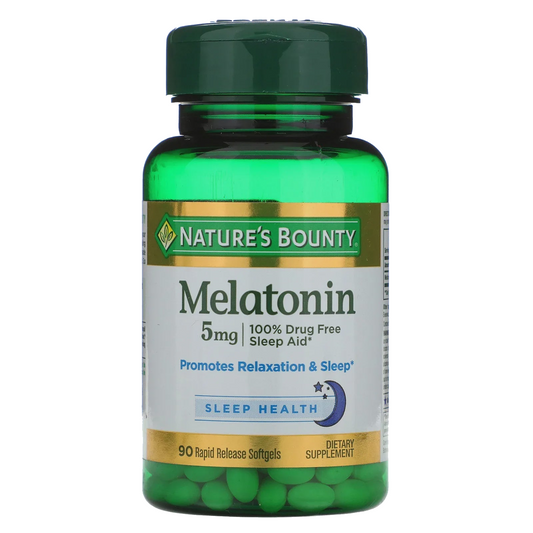 Nature's Bounty Melatonin 5 mg Super Strength- 90 Softgels