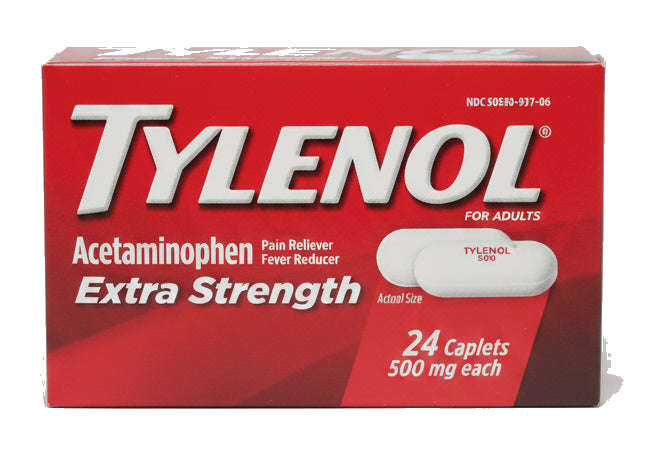 Original Research | TYLENOL Extra Strength Acetaminophen Pain Reliever and Fever Reducer Tablets, 24 Count | Pain Relief & Fever Reduction 500mg