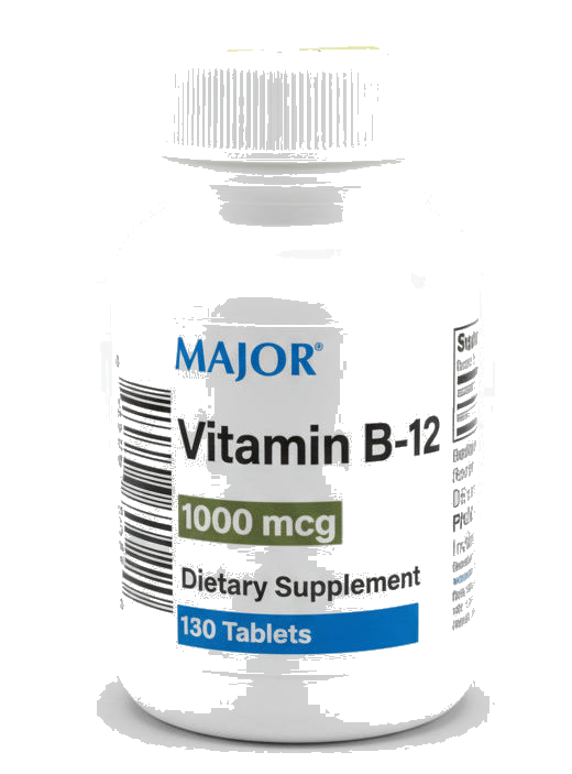Major Vitamin B12 100mcg 130 Tablets