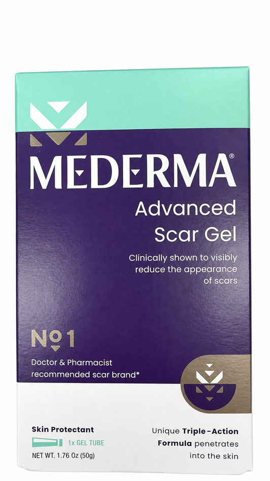 Mederma 高级去疤凝胶，纯白背景商品图