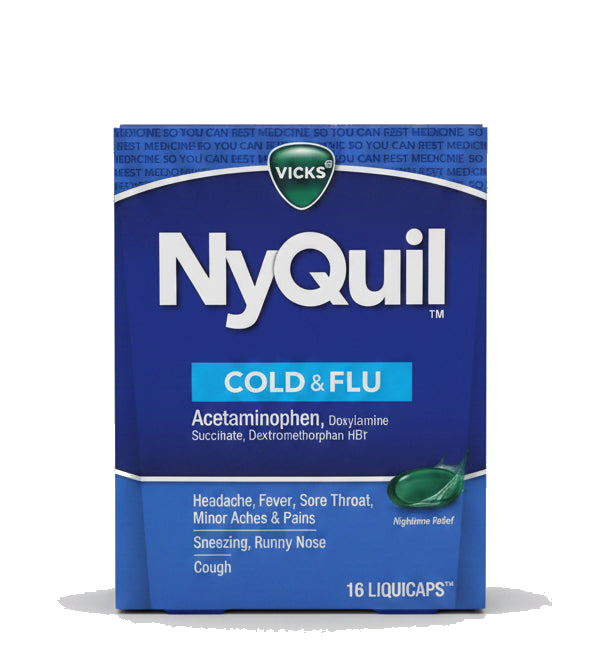 Vicks NyQuil Cold & Flu, 16 LiquiCaps