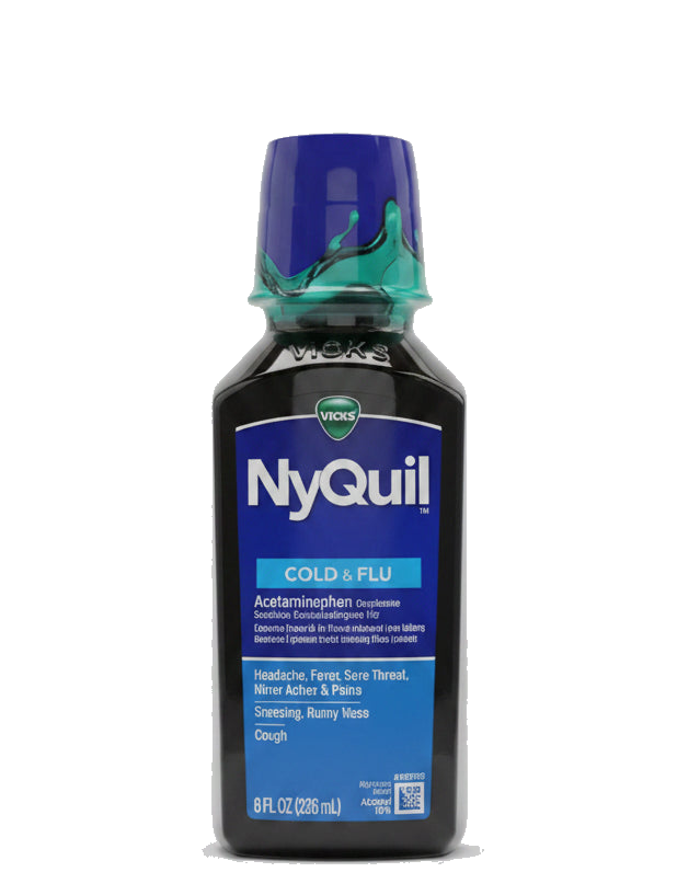 维克VICKS NyQuil 感冒流感夜间缓解口服液 8oz