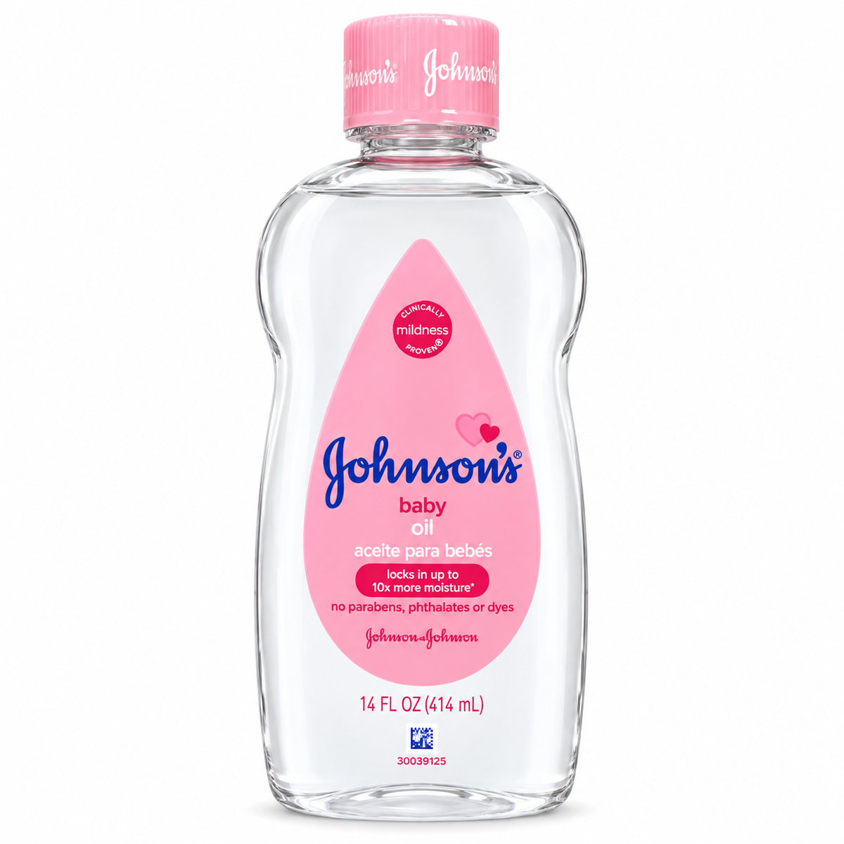 Johnson’s Baby Oil, 14 fl oz (414 mL)