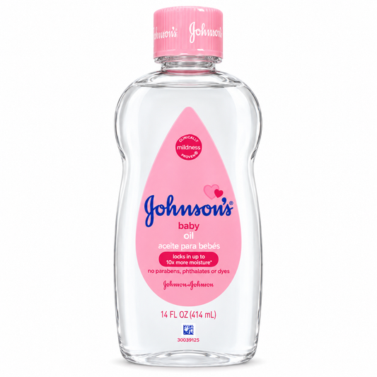 Johnson’s Baby Oil, 14 fl oz (414 mL)