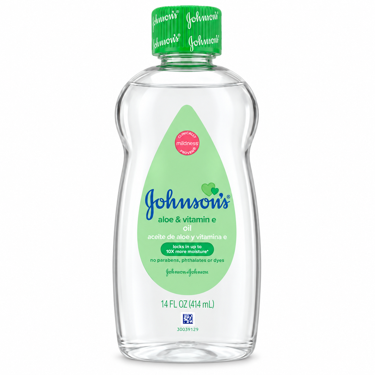 Johnson’s Aloe & Vitamin E Baby Oil, 14 fl oz (414 mL)