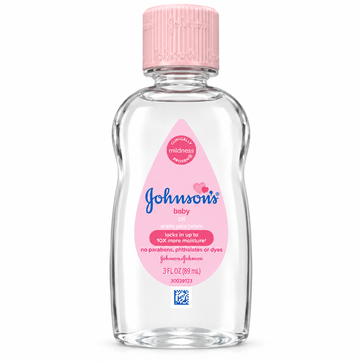 Johnson’s Baby Oil, 3 fl oz (89 mL)