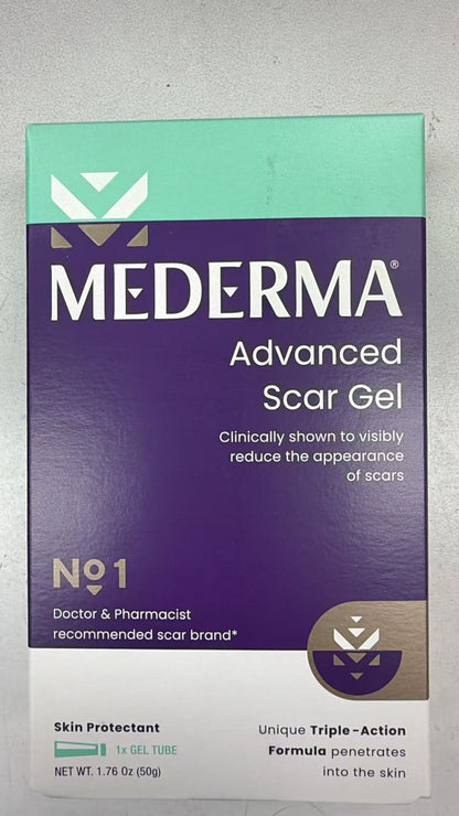 Mederma 高级去疤凝胶 1.76oz（50g）| 三效配方深层渗透 | Advanced Scar Gel 50g