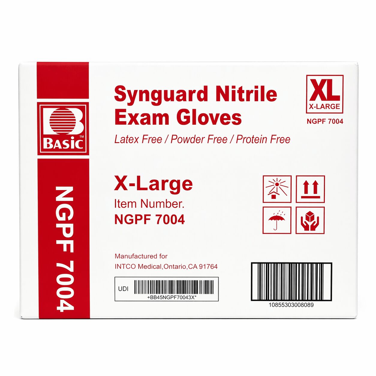 INTCO SYNGUARD BLUE NITRILE EXAM GLOVES XL