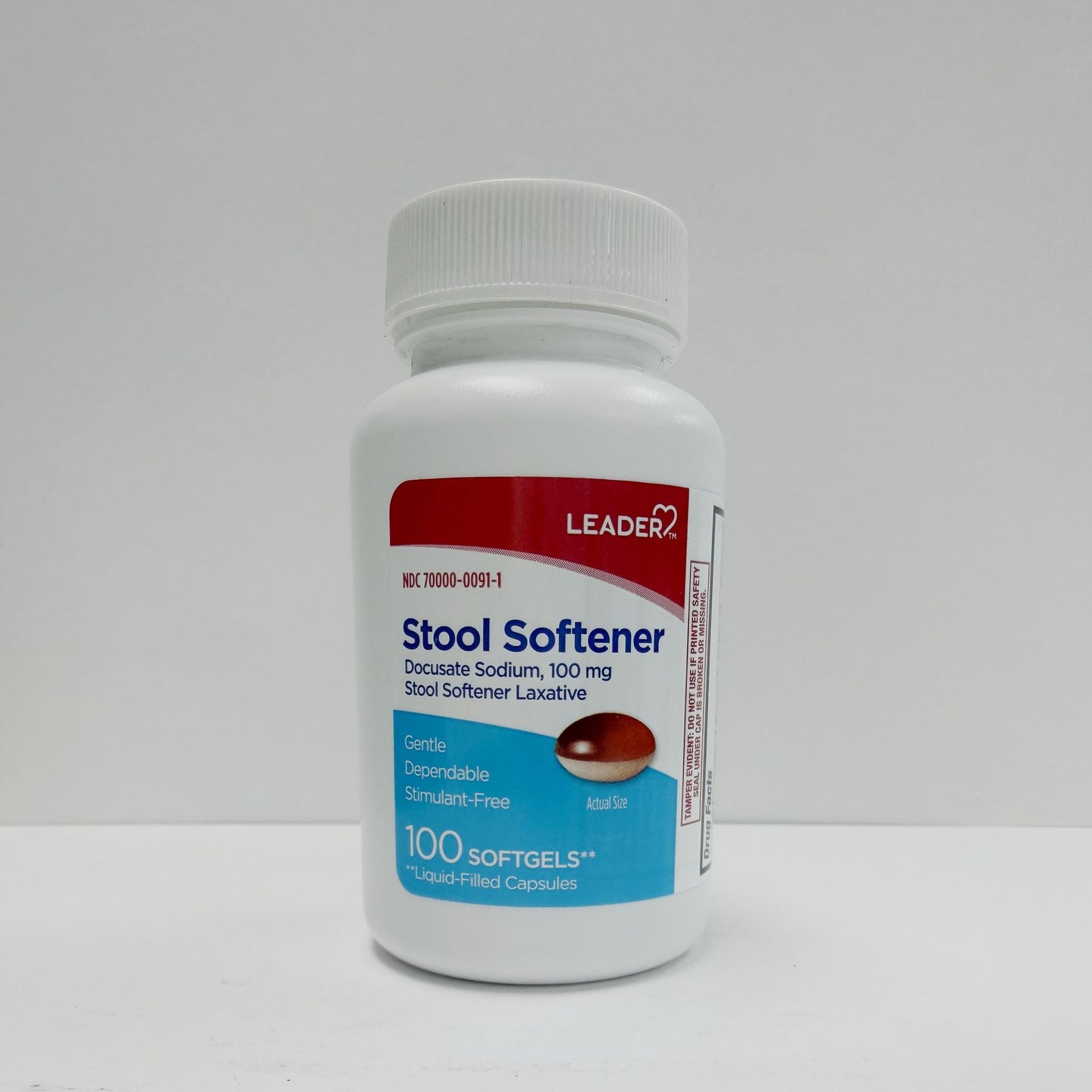 Leader Stool Softener 100 Softgels