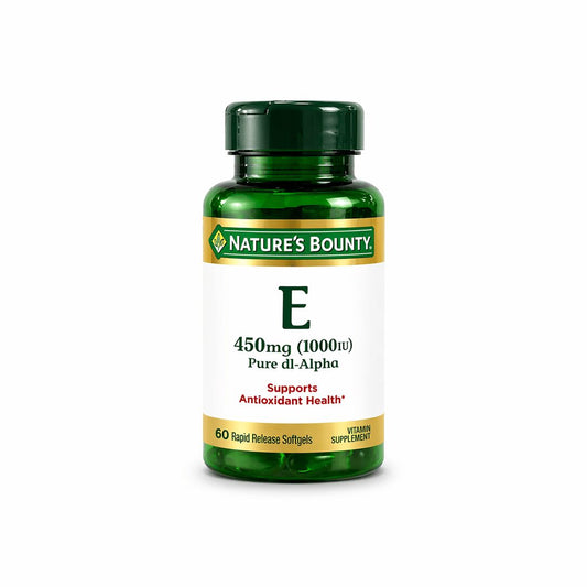 Vitamin E 450mg (1000 IU) Softgels 60 Count