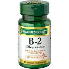 NATURE'S BOUNTY B-2 100MG TABLETS 100 CT