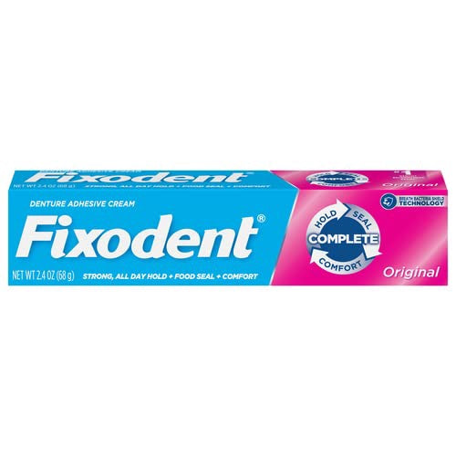 FIXODENT DENTURE ADHESIVE CREAM 2.4OZ