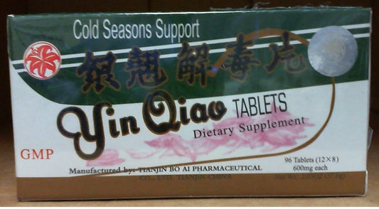 Golden Lily Brand Yin Qiao Tablets, 600mg x 96 Tablets (12x8)