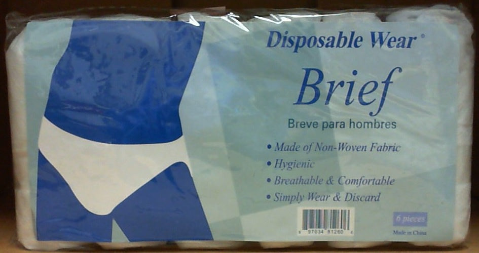 Disposable Wear, Men Brief (6 Pcs)