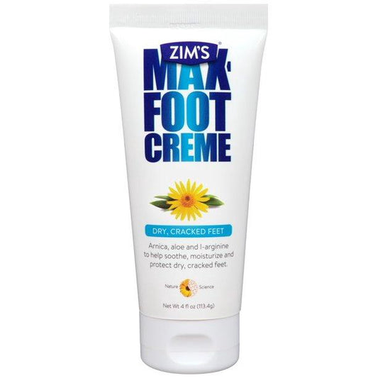 Zim's Brand Max Foot Creme, 4 Fl oz (113.4g)