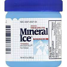 MINERAL ICE MENTHOL PAIN RELIEVING GEL 3.5OZ
