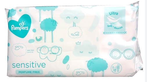 Pampers Baby Wipes Sensitive 72 wipes