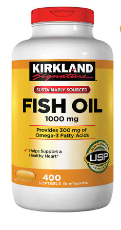 Kirkland Signature Fish Oil 1000 mg., 400 Softgels
