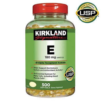 Kirkland Signature Vitamin E 180 mg (500 Softgels)