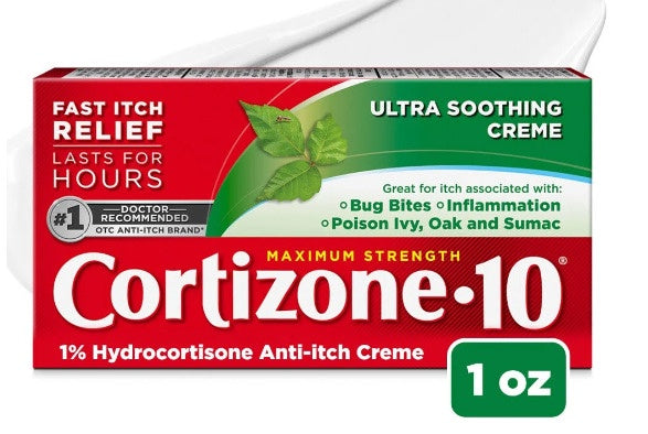 Cortizone-10 Max Strength Ultra Soothing Anti-Itch Creme 1 Oz
