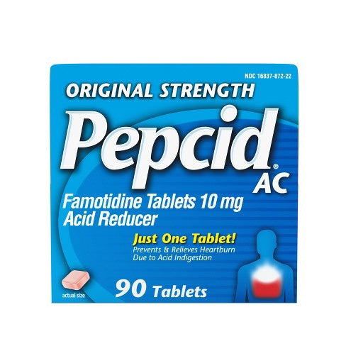 PEPCID AC ACID REDUCER 10mg 90 TABLETS