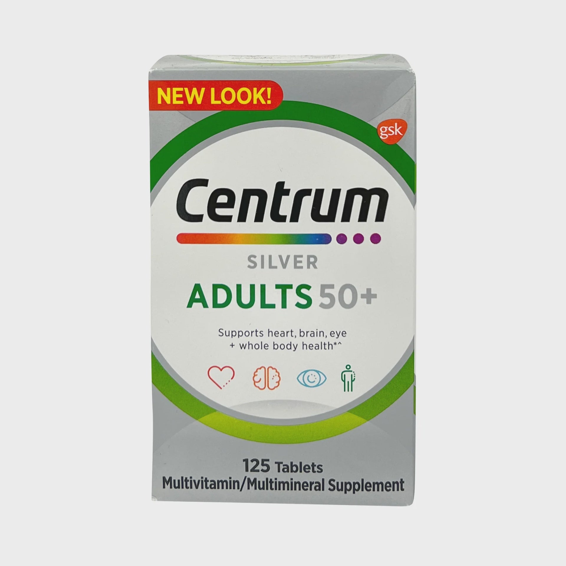 Centrum Silver Adults 50+ Mutivitamins 125 Tablets