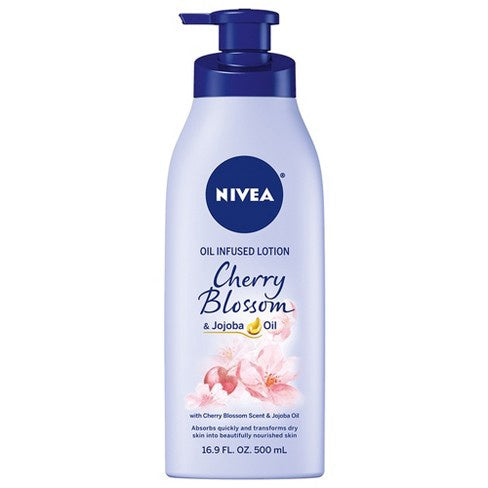 Nivea Oil Infused Body Lotion With Cherry Blossom And Jojoba Oil - 16.9 Fl Oz