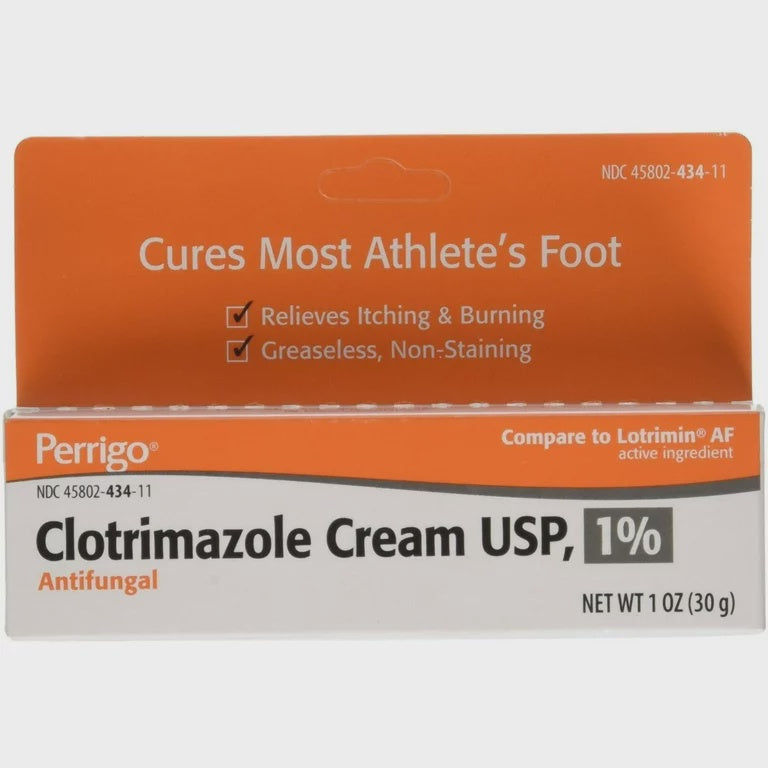 Perrigo Clotrimazole 1% Antifungal Cream, 1 Oz