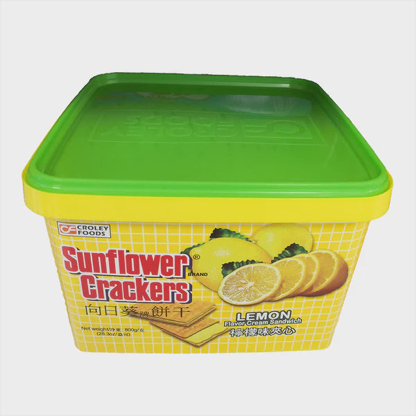 向日牌饼干 柠檬味夹心 SUNFLOWER CRACKERS 800g