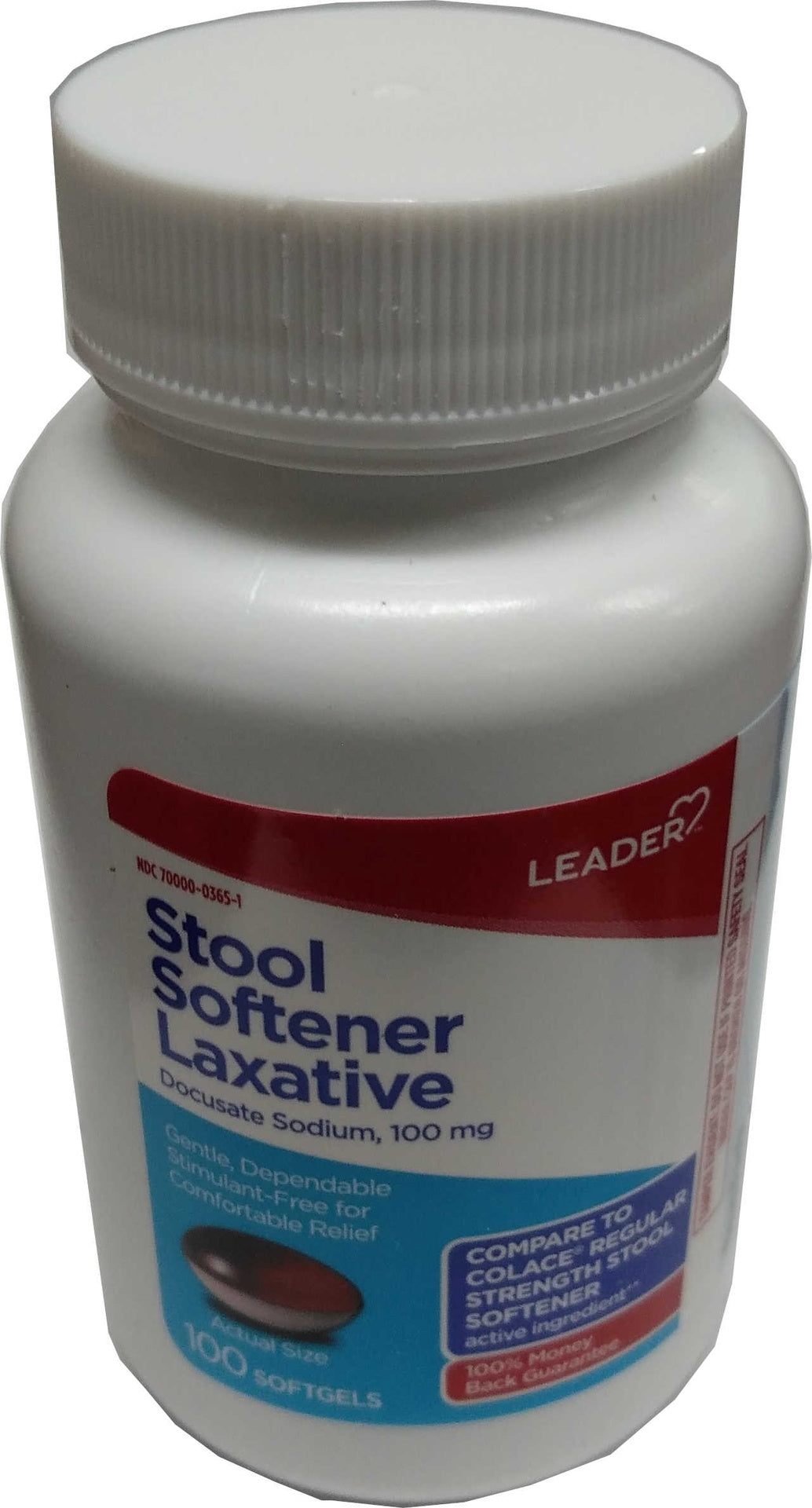 Stool Softener Laxative 100 mg x 100 gels